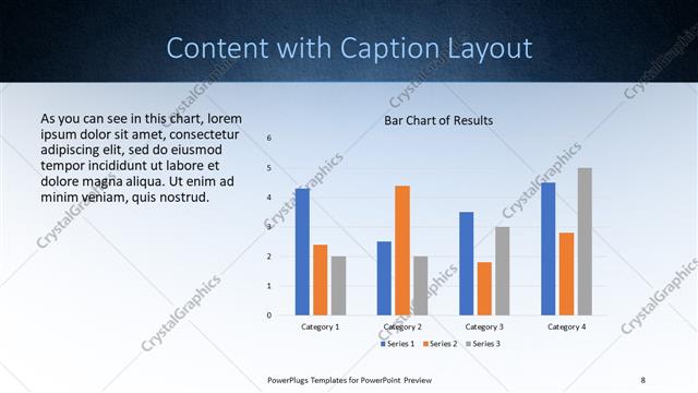 Content with Caption presentation slide layout