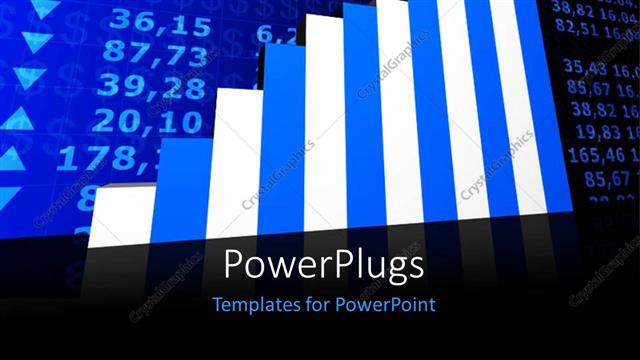  Presentation with market - A grwoth table with the market values in the background