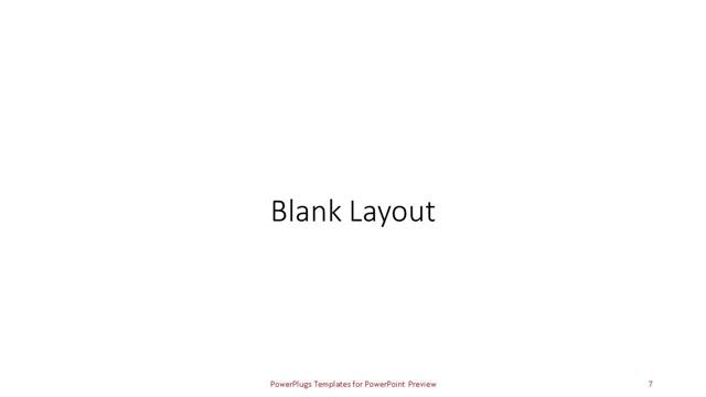 Blank presentation slide layout