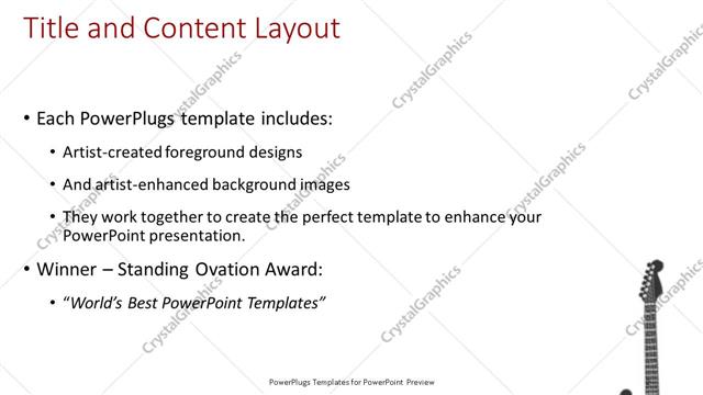 Title and Content presentation slide layout