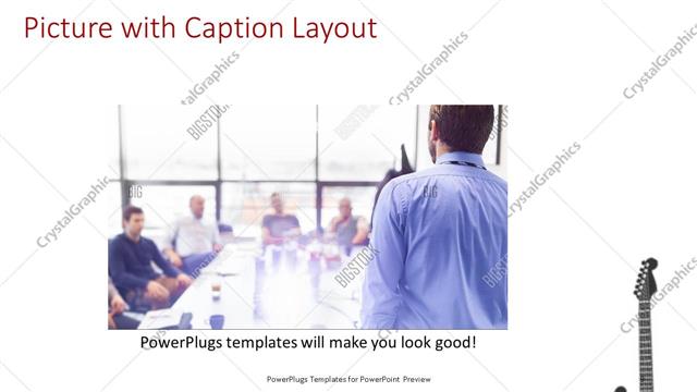 Picture with Caption presentation slide layout