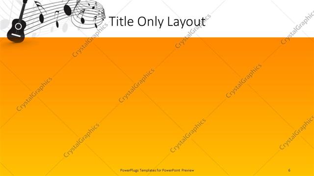 Title Only presentation slide layout