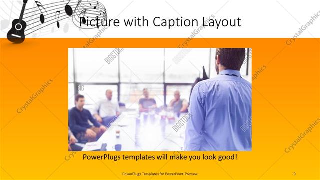 Picture with Caption presentation slide layout
