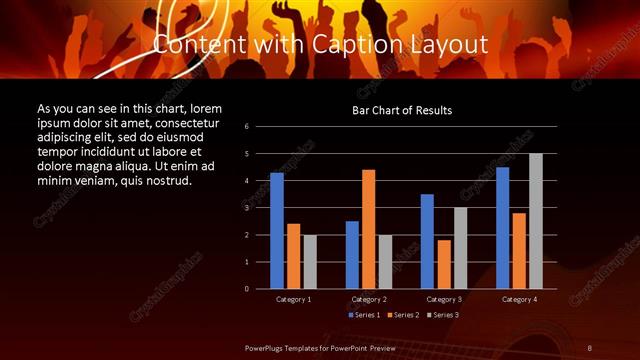 Content with Caption presentation slide layout