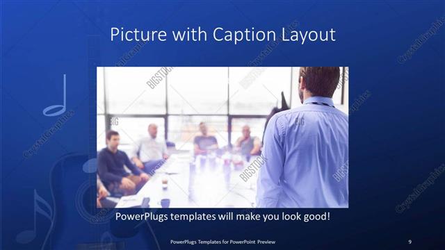 Picture with Caption presentation slide layout