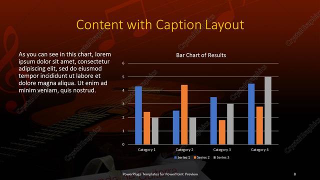Content with Caption presentation slide layout