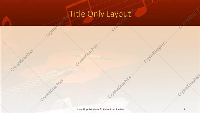 Title Only presentation slide layout