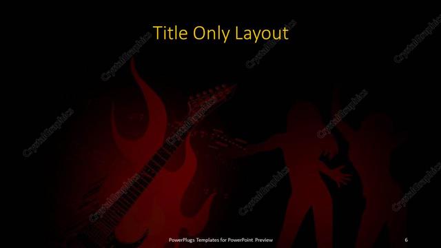 Title Only presentation slide layout