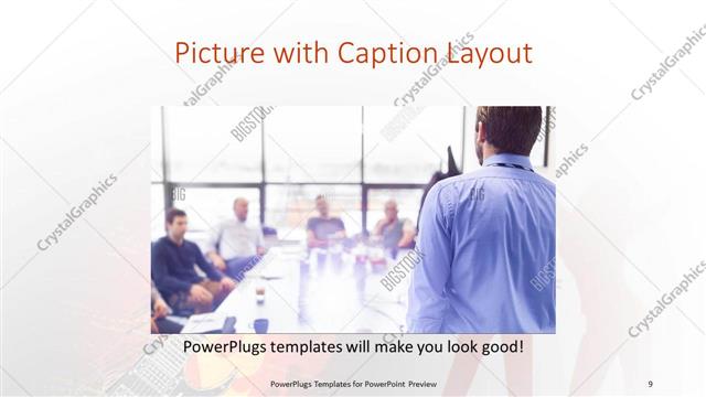 Picture with Caption presentation slide layout