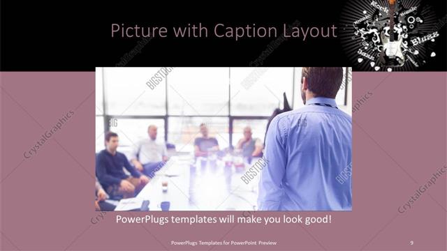Picture with Caption presentation slide layout