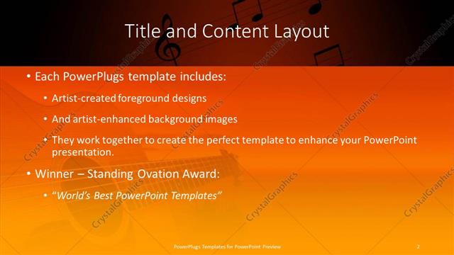 Title and Content presentation slide layout