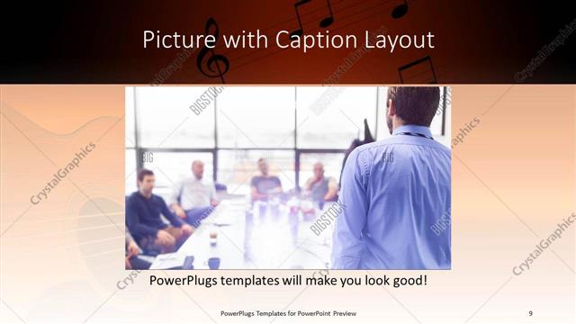 Picture with Caption presentation slide layout