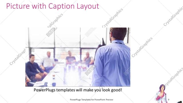 Picture with Caption presentation slide layout