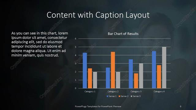 Content with Caption presentation slide layout