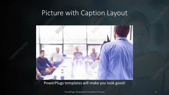 Picture with Caption presentation slide layout