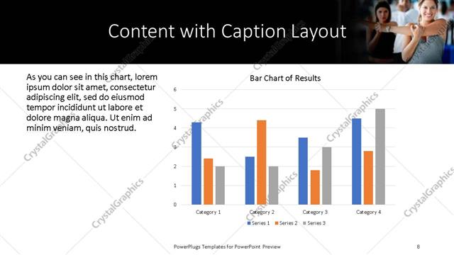 Content with Caption presentation slide layout