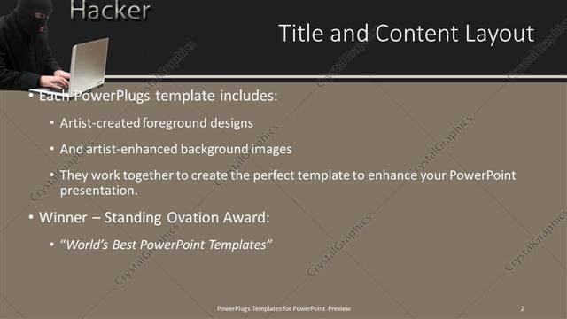 Title and Content presentation slide layout