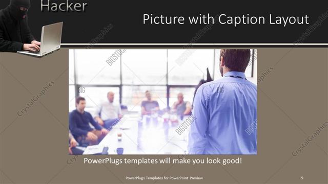 Picture with Caption presentation slide layout