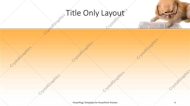 Title Only presentation slide layout