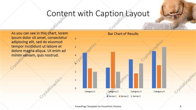 Content with Caption presentation slide layout