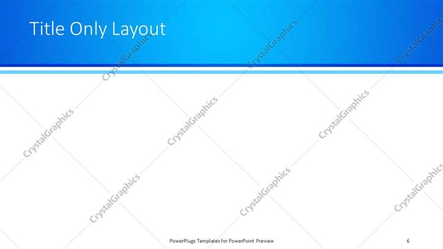 Title Only presentation slide layout