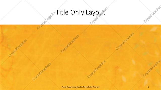 Title Only presentation slide layout