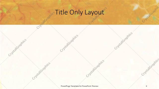 Title Only presentation slide layout