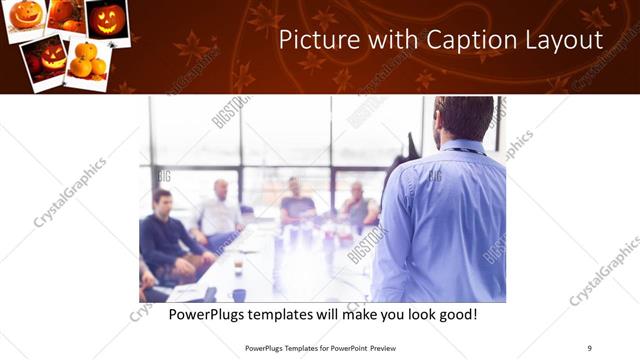 Picture with Caption presentation slide layout