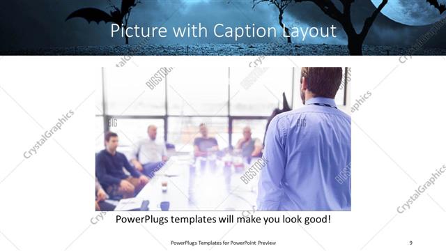 Picture with Caption presentation slide layout