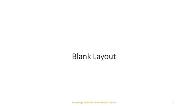 Blank presentation slide layout