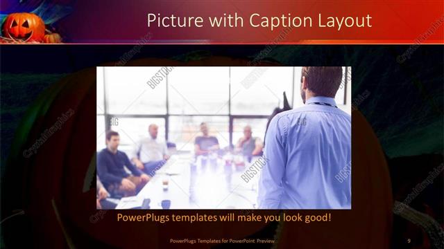 Picture with Caption presentation slide layout
