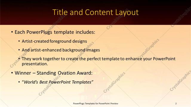 Title and Content presentation slide layout