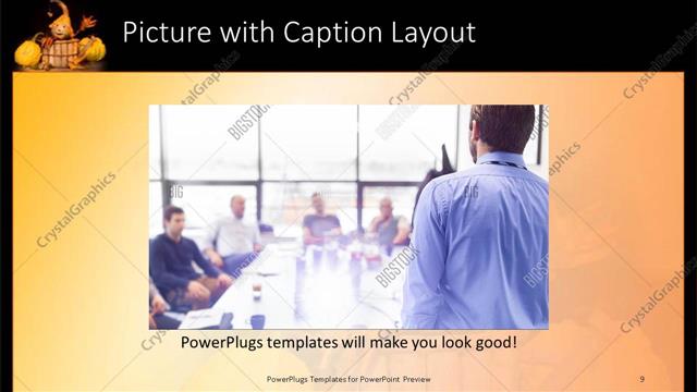 Picture with Caption presentation slide layout
