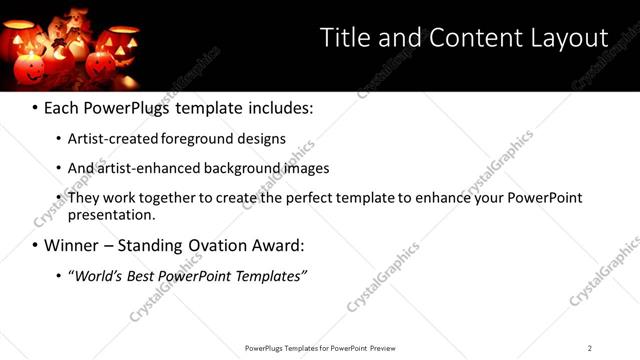 Title and Content presentation slide layout