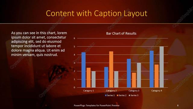 Content with Caption presentation slide layout