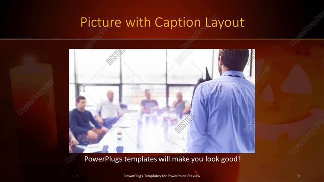 Picture with Caption presentation slide layout