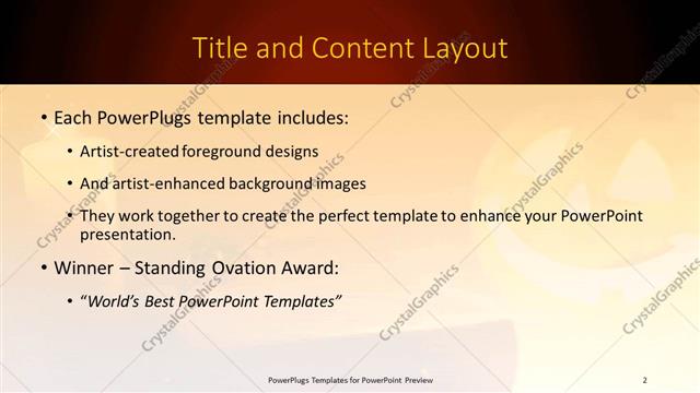 Title and Content presentation slide layout