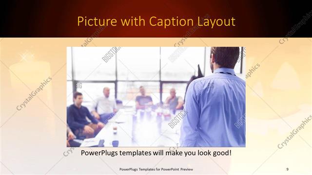 Picture with Caption presentation slide layout