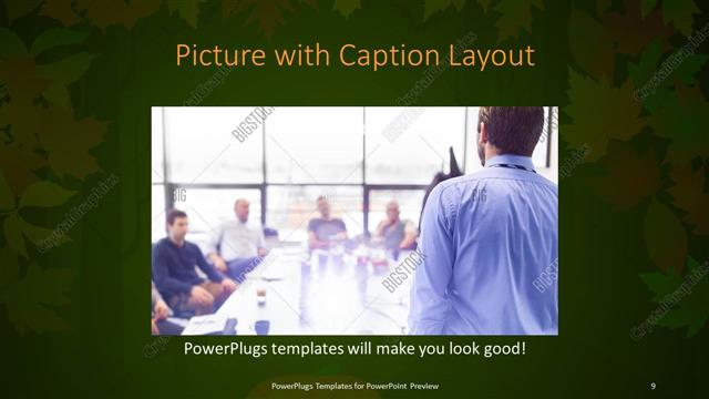 Picture with Caption presentation slide layout