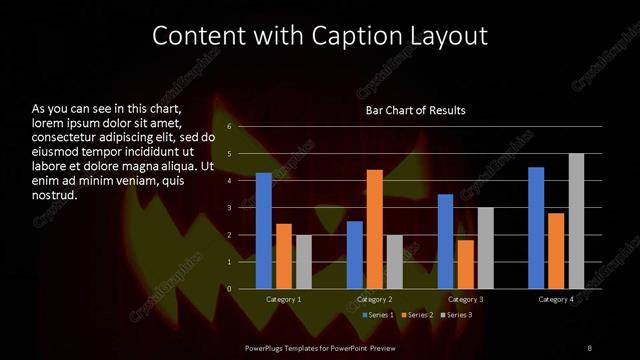 Content with Caption presentation slide layout