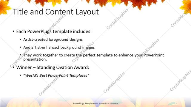 Title and Content presentation slide layout