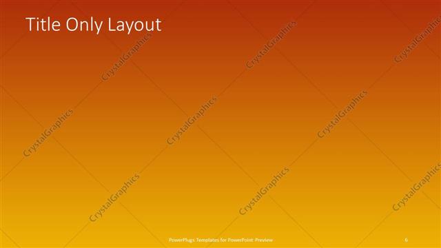 Title Only presentation slide layout