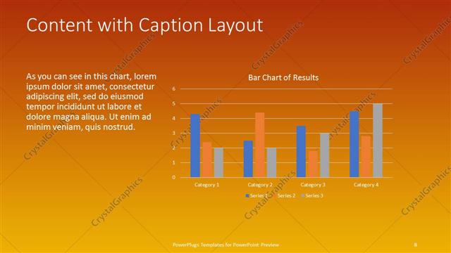 Content with Caption presentation slide layout
