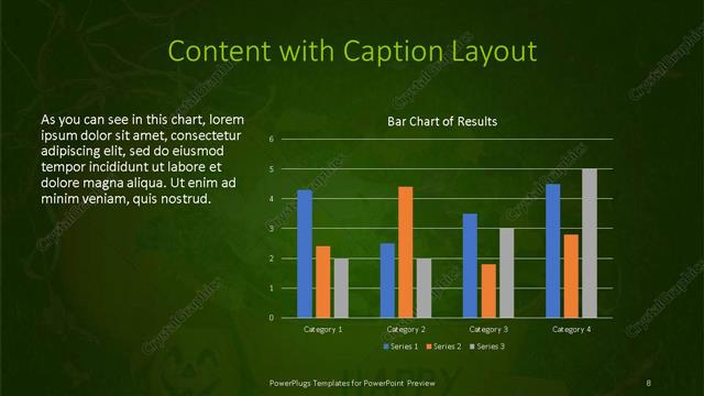 Content with Caption presentation slide layout