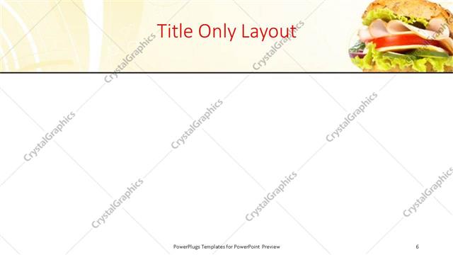 Title Only presentation slide layout