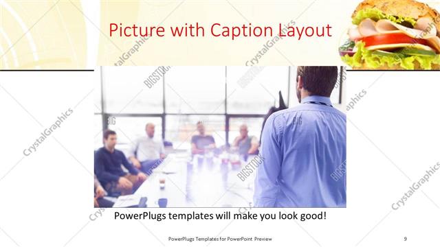 Picture with Caption presentation slide layout