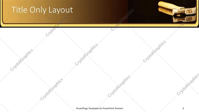 Title Only presentation slide layout