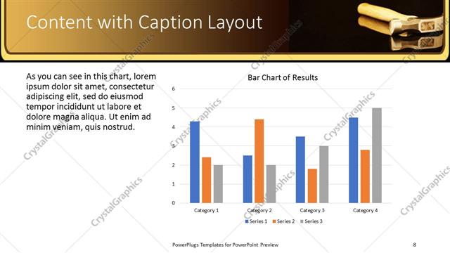 Content with Caption presentation slide layout