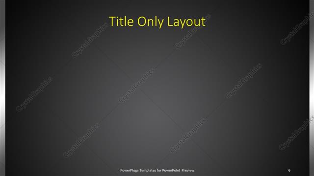 Title Only presentation slide layout