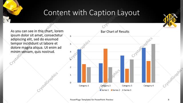 Content with Caption presentation slide layout